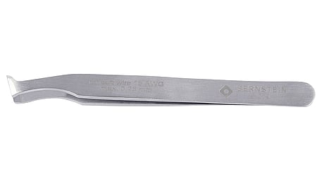 Cutting tweezers (angled) 115mm shape 15 AGW carbon steel