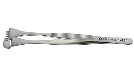 Wafer tweezers 130mm shape 5 DWF with teeth
