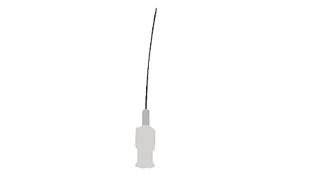 Flexible dosing needles black, 22 gauge (50 pcs)