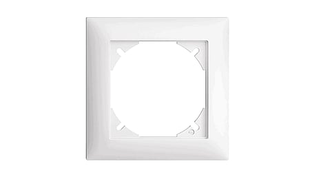 Cadre de recouvrement EDIZIOdue 1×1 blanc