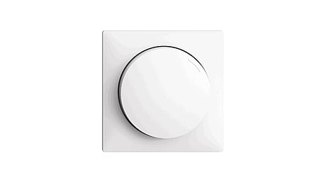 Set de montage encastré EDIZIOdue pour variateur rotatif blanc