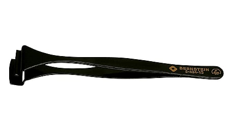 ESD wafer tweezers 130mm shape 6 DW without teeth, dissipative