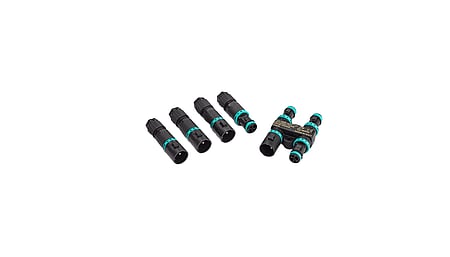 Set: H-cable distributor TH625, 4-gang, 2P, screw connection, D4.0-8.0, IP66/IP68