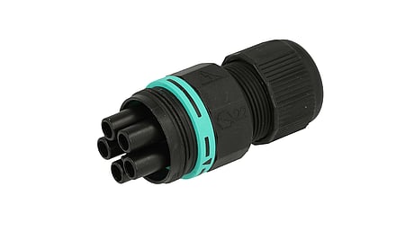 Mini Connecteurs circulaires TH387, prise femelle, 5P, borne à vis, IP66/IP68