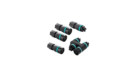 Kit : Répartiteur de câbles en H TH624, 4x, 4P, raccordement vissé, D6.0-13.5, IP68