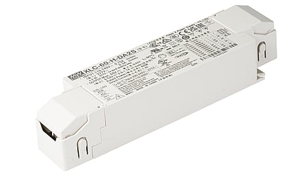 60W LED control gear 900mA to 1700mA/9V...54V, DALI2, AC Push, Independent