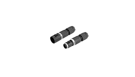 Set: Micro circular connector, 3p, male &amp; female, screw connection, D4-8mm, IP66/IP68/IP69