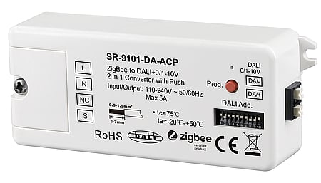 Signal converter ZIGBEE 3.0 + Push to DALI DT6/DT8 + 0/1-10V
