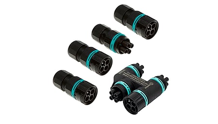 Kit : Répartiteur de câbles en H TH624, 4x, 4P, raccordement vissé, D7.0-12, IP68