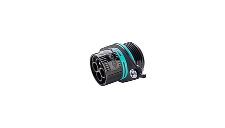Techno Mini circular device connector, M25, 4p, plug, piercing, 0.5-1.5mm2, IP66/IP68