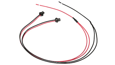 500mm Y-Kabel AWG20 rot/schwarz mit 2 Stecker