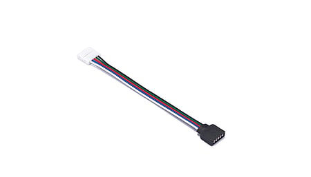 Adapterkabel RGBW RGBWW mit Verbinder für LED-Streifen & Flachsteckbuchse, 5polig