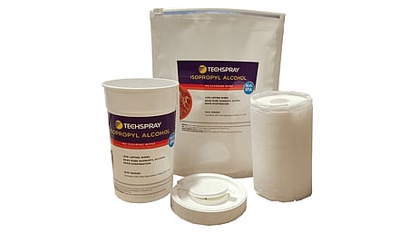 Techspray Isopropyl 99,8% Alkohol Vorgetränkte Tücher (13cm x 20cm) 100stk.