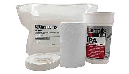 IPA all-purpose wipes made of poly/cellulose 70% IPA 30% deionized water