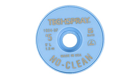 Techspray desoldering braid ESD, 3.3mm x 1.5m, flux-coated, no-clean