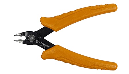 Mini diagonal cutters without bevel for CU wires up to Ø 1.0 mm 18AWG