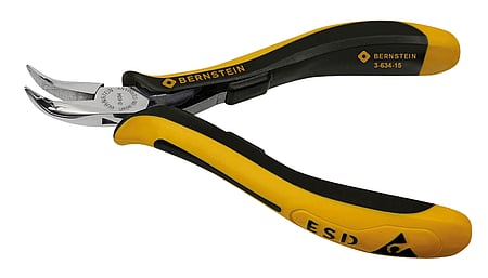 ESD needle nose pliers CLASSICline dissipative 120 mm smooth gripping surfaces