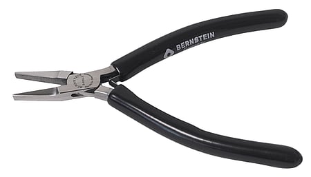 ESD flat nose pliers BLACKline dissipative 120 mm smooth gripping surfaces