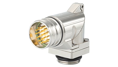 Boîtier M23 Signal Connecteur coudé, orientable