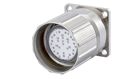 Boîtier M23 Signal Connecteur avec écrou moleté, positionnable