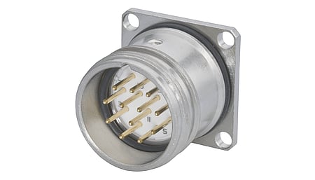 Boîtier M23 Signal Connecteur d'appareil Montage sur paroi arrière ou avant