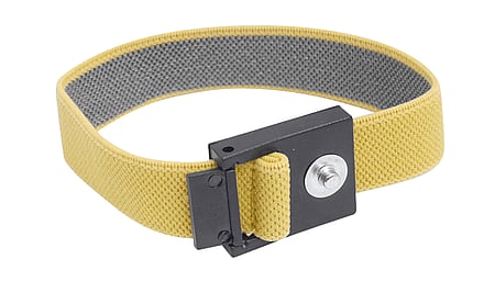 ESD contact bracelet yellow, for 3-4 mm