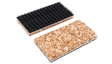 Schutzbacken zum Ankletten mit Kork 50 mm (Paar)