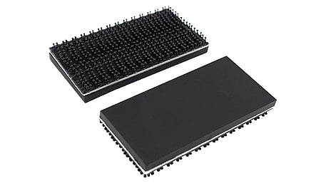 Schutzbacken zum Ankletten mit glattem Kunststoff 50 mm (Paar)