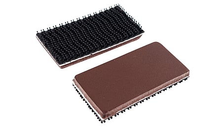 Schutzbacken zum Ankletten mit Leder 50 mm (Paar)