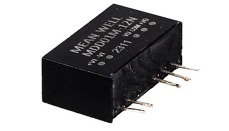 Convertisseur DC/DC médical 1W, entrée 21.6...26.4V, sortie +/-15V / +/-0.034A