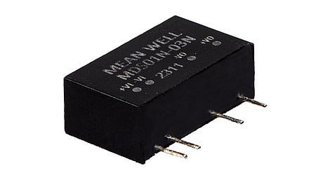 Convertisseur DC/DC médical 1W, entrée 4.5...5.5V, sortie 3.3V/0.303A