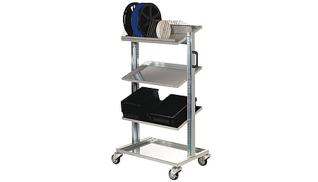 ESD transport trolley, 740 x 540 x 1280 mm