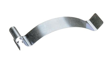 Label clamp for storage containers, stainless steel