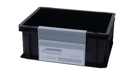 Label holder IDP-STAT for Euro containers, 158 x 210 x 0.7 mm, 5 pieces