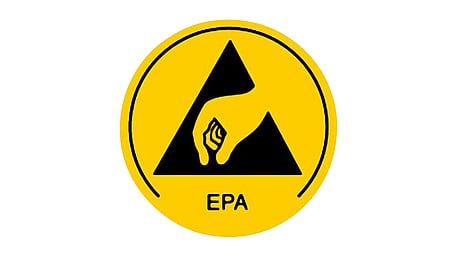 ESD protection symbol, sheet 250 pieces