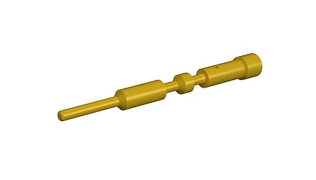 M23 crimping pin Ø 1.0mm, turned 7.010.941.001