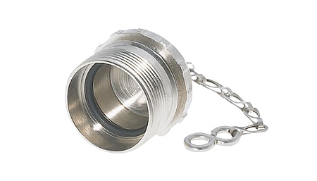 M23 Schutzkappe aus Messing mit Kette 70mm