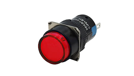 Kontrolleuchte, mit LED Licht, 24Vdc, rot