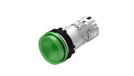 Kontrolleuchte, mit LED Licht, 24Vdc, grün, Push-in
