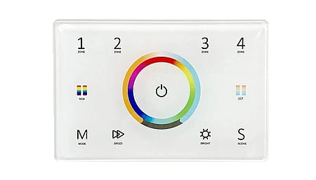 DMX512 Touch Panel, W , TW , RGB , RGB+W Steuerung, Weiss