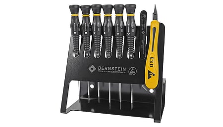 ESD screwdriver set VARIO 8 pcs (incl. ESD tool holder)