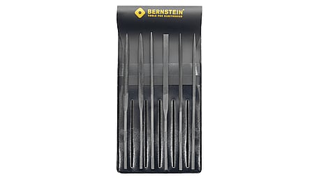 Needle file set 6-piece, in plastic case
