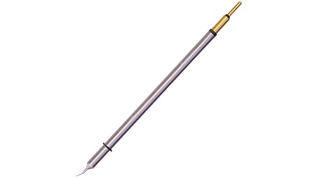 Metcal MicroFine 600 series soldering tip cartridge, conical, 0.1 mm x 4.5 mm