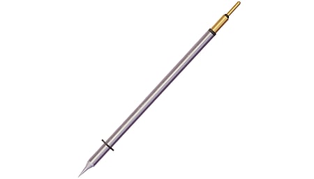 Metcal MicroFine 600 series soldering tip cartridge, conical, 0.1 mm x 5 mm