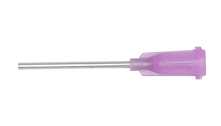 Dosing needle, stainless steel needle with plastic body, gauge: 16 (50 pieces)