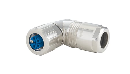 Boîtier connecteur coudé M12