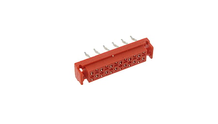 Mini Match Connecteur femelle pour circuit imprimé 8 broches, THT, droit