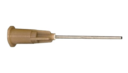 Dosing needle, stainless steel needle with plastic body, gauge: 19 (50 pieces)