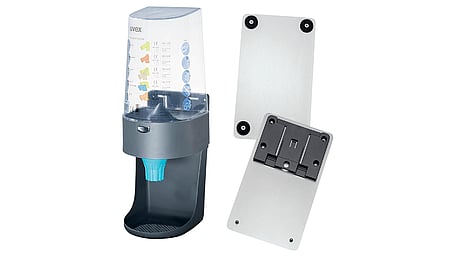 uvex dispenser "one2click" including magnetic holder