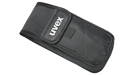 uvex glasses case, black, textile, Velcro